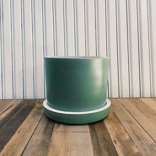 Cement pot (Mint 25x25cm) - Image 2