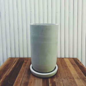 Cement pot (Natural 30x50cm) + Saucer